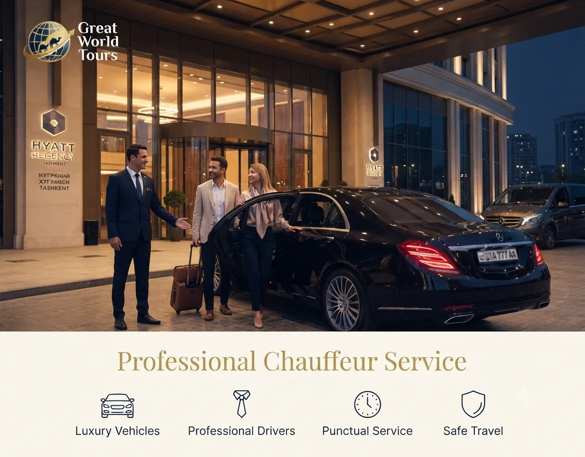 Private transportation and chauffeur service in Uzbekistan