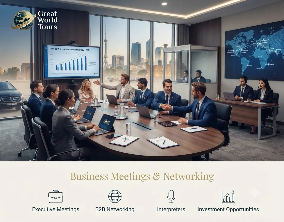 Business delegation meetings and site visits Uzbekistan