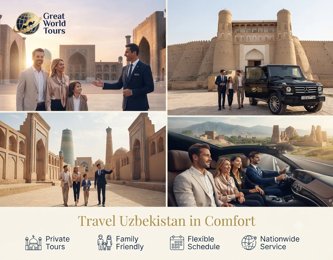 Book private chauffeur and transportation with Great World Tours