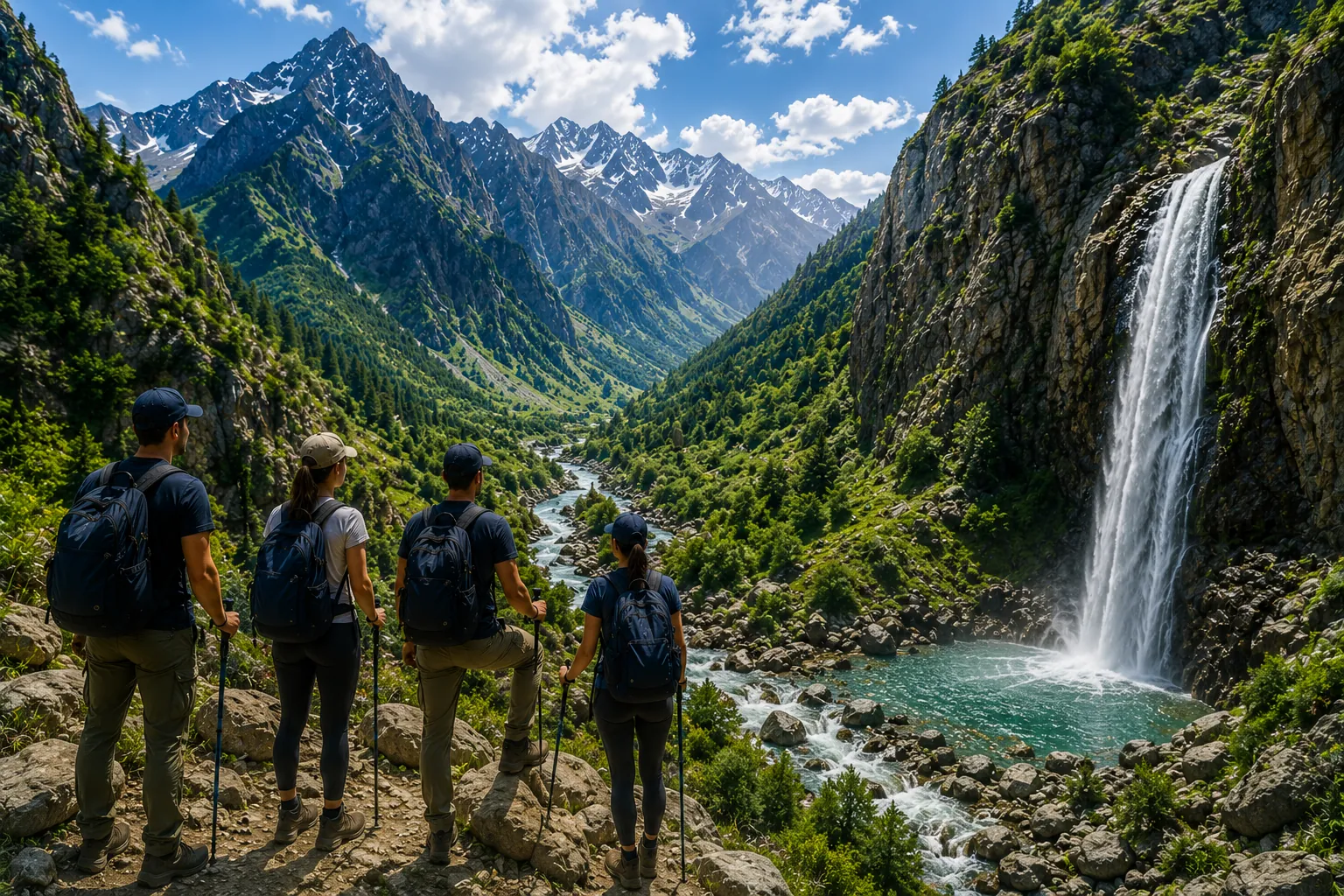 Obi-Rakhmat Grotto and Paltau Waterfall Hiking Tour from Tashkent