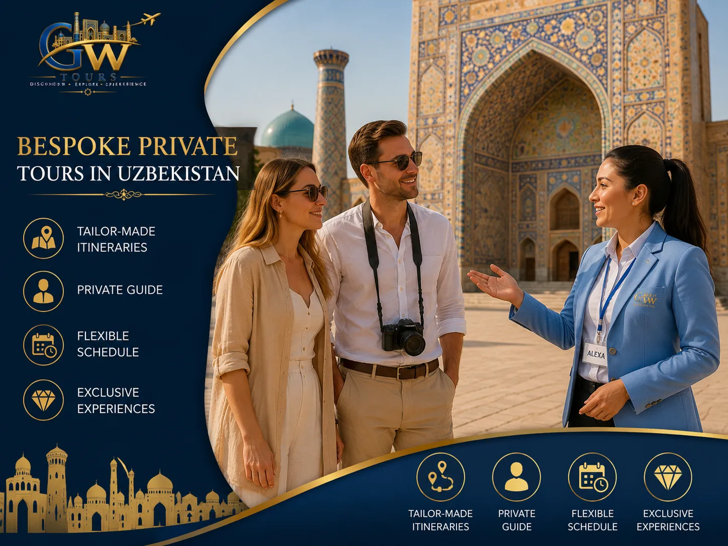 Private City Tour of Tashkent Samarkand Bukhara Khiva