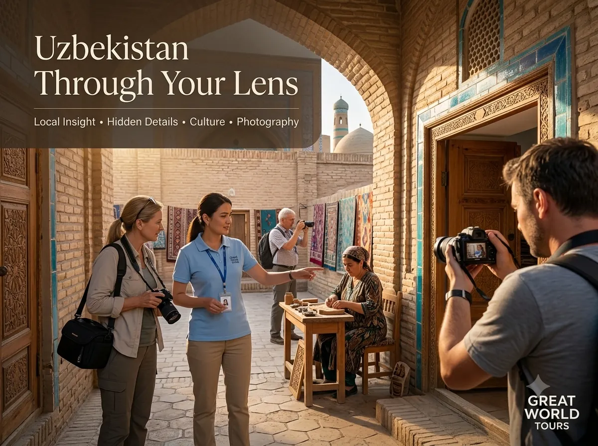 Photography tour in Uzbekistan exploring Silk Road architecture and local culture