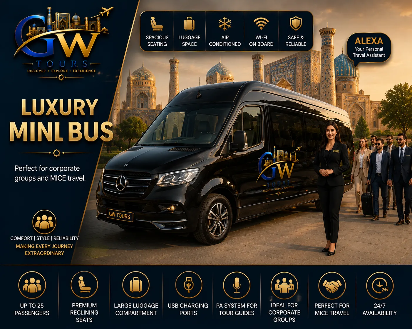 Luxury Mini Bus Corporate Travel