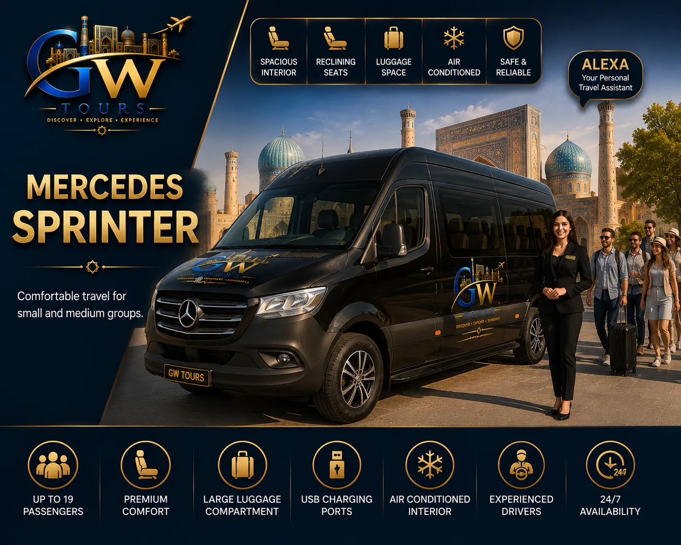 Mercedes Sprinter Group Tours