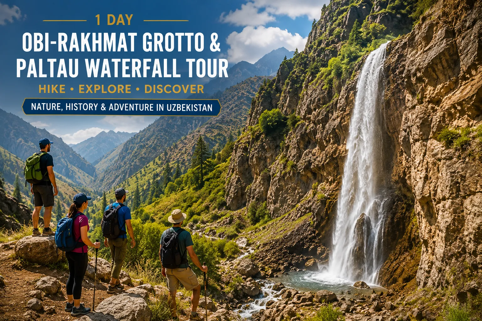 Paltau Waterfall and Gorge - Western Tian Shan Mountains