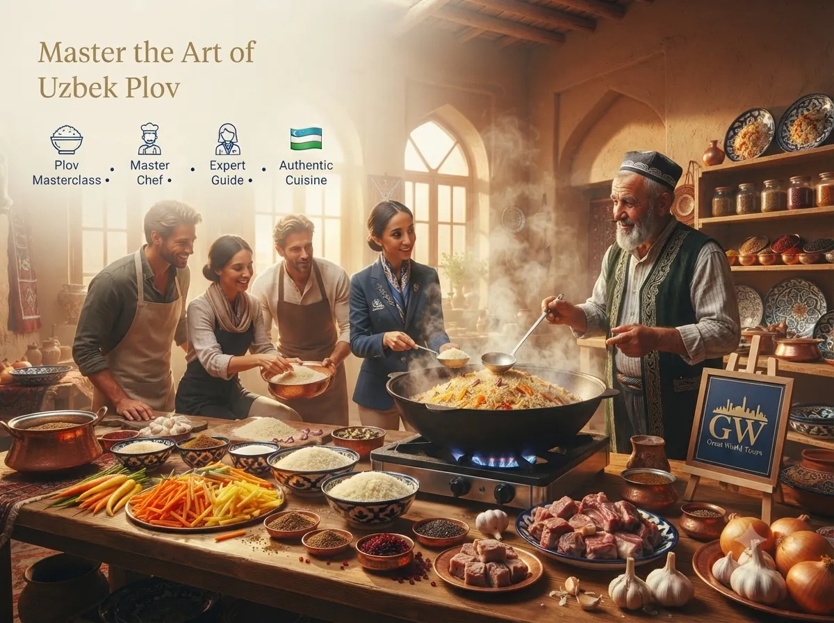 Hands-on Uzbek cooking class with local ingredients