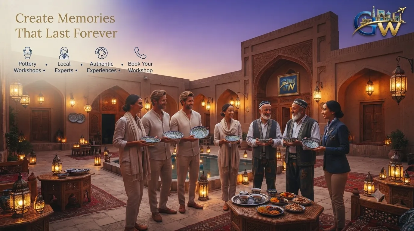 Silk Road itinerary enriched by a pottery workshop in Uzbekistan