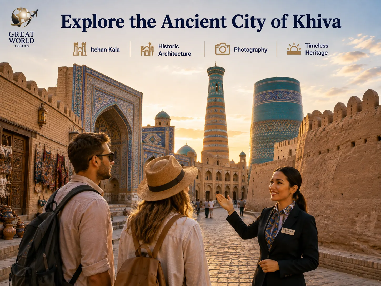 Historic architecture on Uzbekistan's Silk Road route